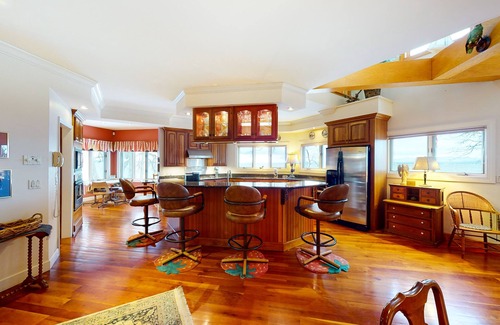 Malletts Bay House | Lakefront home with deck, private beach, firepit, WiFi, & W/D - quiet location