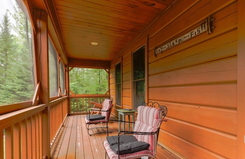 Kokadjo House | Lakefront Lodge on the Water with Dock, Deck, Patio & Foosball - Two Dogs OK
