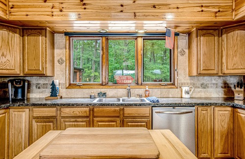 Lac du Flambeau House | Lakefront log cabin on 3.5 acres with dock, gazebo & sunset views - dog-friendly