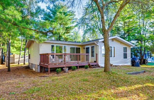 Nekoosa House | Lakefront Nekoosa Home Private Beach and Boat Dock!