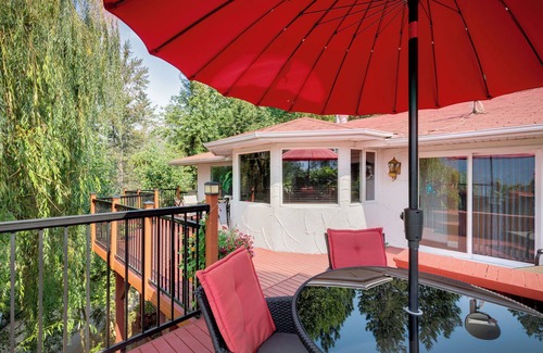 Central Okanagan House | Lakefront Okanagan Home with Large Private Patio, Lake View & Private Beach
