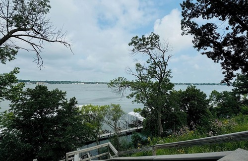 Arnolds Park Condo | Lakefront Okoboji Condo at Bridges Bay! Coronado Condo #100. Sleeps 10.