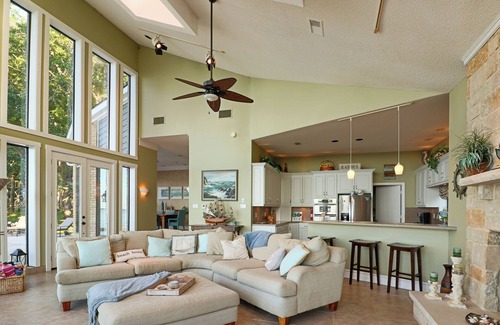 Tool House | Lakefront Private Beach Luxury Home on Cedar Creek Lake