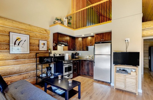 Lac Le Jeune Cabin | Lakefront wilderness resort cabin with private deck, grill, & WiFi