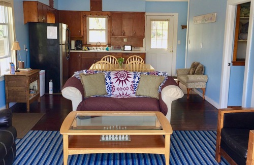 Ledyard Cottage | Lakeside cottage overhanging the water, beautiful window views across the lake