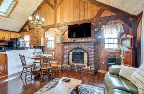 Rindge House | Lakeside Log Cabin with Porch in Monadnock Region