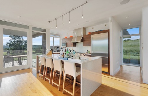 Copake Lake House | Lakeside Modern Escape Gym Kayaks Fireplace