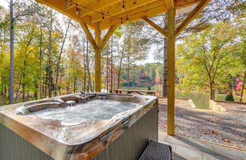 Ellijay House | Lakeside Paradise in Ellijay Hot Tub, Fire Pit