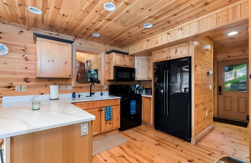 Gaylord Cabin | ⭐️ Lakeview Cabin: Hot Tub Jacuzzi & 4 Bedroom + 3 Bath - Escape to Bears Den! 🐻