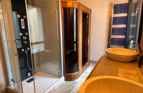 Vignoc Villa | Lalolitarosia: indoor pool and spa, nature and chic, open loft spirit.