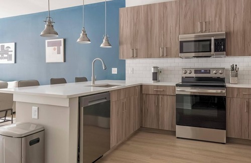 Town Center Apartment | Landing | Chic 1BD, Game Room, Rooftop Lounge