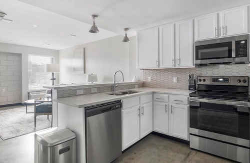 Five Points South Apartment | Landing | Chic 1BD, Gym, Courtyard