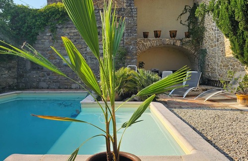 Saint-Sauveur-de-Cruzieres Cottage | Large charming farmhouse in South Ardèche, private pool, to rent as a whole/per room