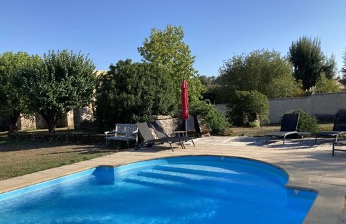 Germond-Rouvre House | large charming house & garden, secured pool, 5 bedrooms, Niort countryside (79)