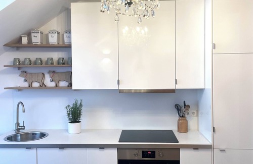 Starnberg Apartment | Large cozy 1-room apartment with roof terrace, eat-in kitchen, quiet on the edge of the forest
