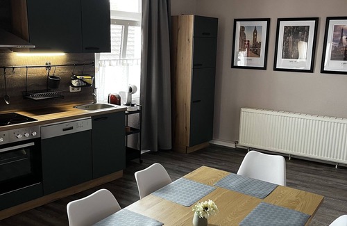 Barby Condo | Large, cozy vacation apartment on the market square in Barby - primarily for fitters