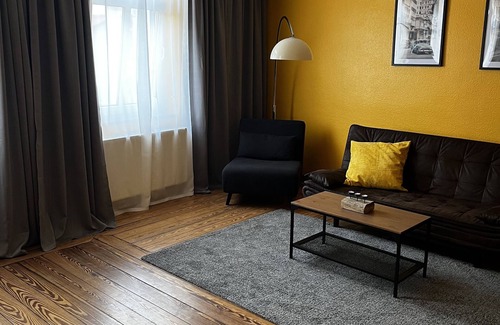 Barby Condo | Large, cozy vacation apartment on the market square in Barby - primarily for fitters