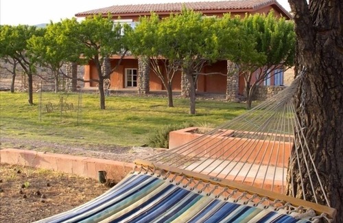 Fort Davis Cottage | Large guesthouse withpool/spa, 360 degrees mountain views, horses welcome