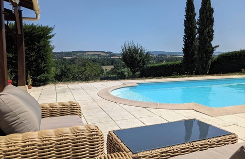 Savigny-sur-Grosne House | Large House With Private Pool and Valley View
