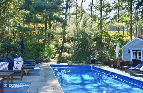 Lewisboro House | Large lakehouse, fishing, kayaking, heated pool, fireplaces multiple bedrooms!