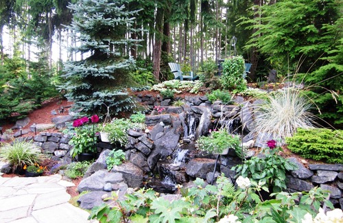 Port Orchard House | Large One-Story 4BD/2BA Home with Office, Covered Deck, Waterfall, and Nature