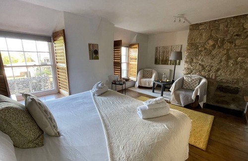 Chagford House | Large rustic ensuite room, charming Dartmoor stay