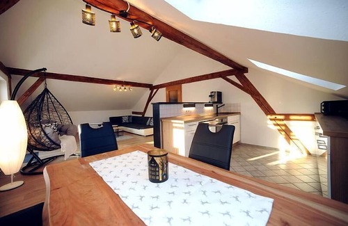Silberberg Apartment | Large vacation apartment with balcony, Swedish stove and box-spring bed