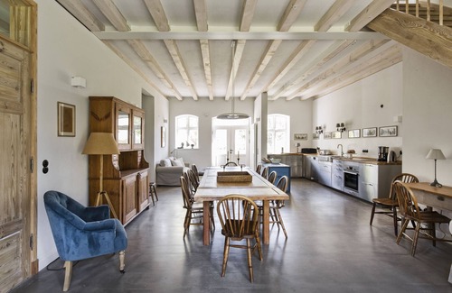 Pommerby House | Large vacation home with a view of the Baltic Sea, fireplace and sauna
