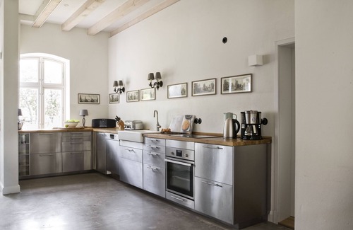 Pommerby House | Large vacation home with a view of the Baltic Sea, fireplace and sauna