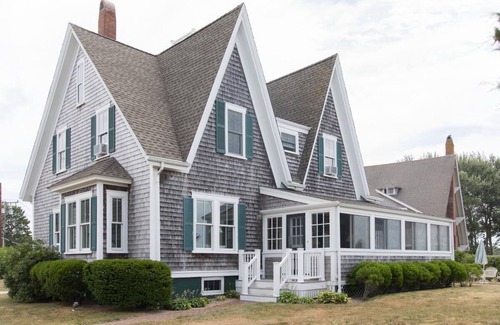 Osterville House | Large waterfront home with deep water dock, you'll Fall in love with Breezy Bluff