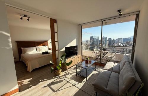 El Golf Apartment | Las Condes Skyline Steps from Parque Arauco