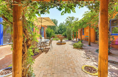 Mesilla Park House | Las Cruces Santa Fe-Style Adobe Home on 6 Acres!