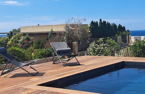 Marine de Davia House | Last Minute💫 Superb New Villa 2025 Sea view, swimming pool, beaches on foot