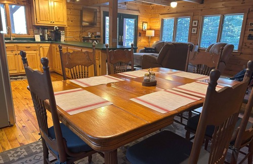 Rangeley Plantation Cabin | Lazy Dog Lakefront Cabin - a cozy retreat on tranquil Mooselookmeguntic Lake