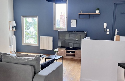 Chinon Apartment | Le Rabelais, typical duplex in Chinon, 500m from the castle, quiet, free parking