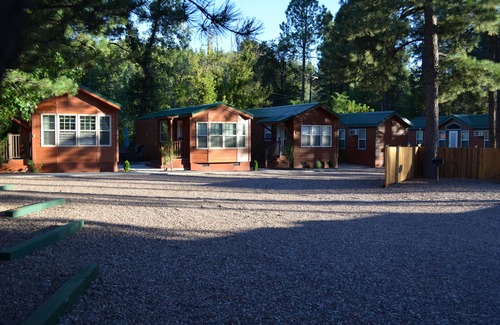 Christopher Creek Cabin | Like new one bedroom, one bath cabin overlooking Christopher Creek