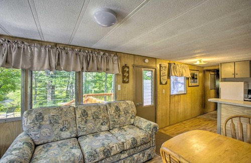 Irons House | Little Manistee Riverfront Cabin with Fire Pit!