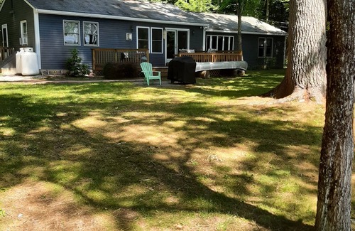 Gray House | Little Sebago Home Newly Remodeled with Sandy Beach and Sunsets