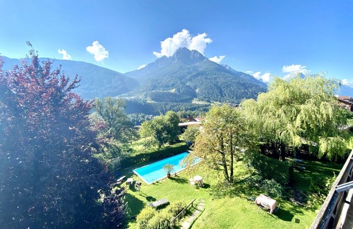 Telfes im Stubai Apartment | Living dream on over 170m2 with SWIMMING POOL, private terrace, pets allowed
