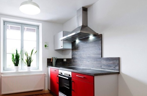 Losheim am See Apartment | "Living with books" - vacation apartments Losheim am See, town center