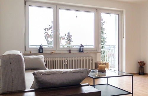 Altotting Condo | Living with Franzi: High-quality apartment with distant views for 4-6 people