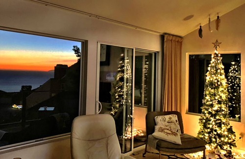 Mystic Hills Villa | Located above the Village . Ocean Views from every level, amazing bird sanctuary