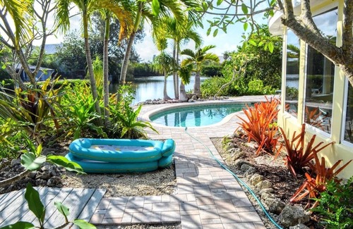 Anna Maria House | LOCATION! -Bean Point area w/pool. PANORAMIC WATER VIEW. Walk to Beach and town!