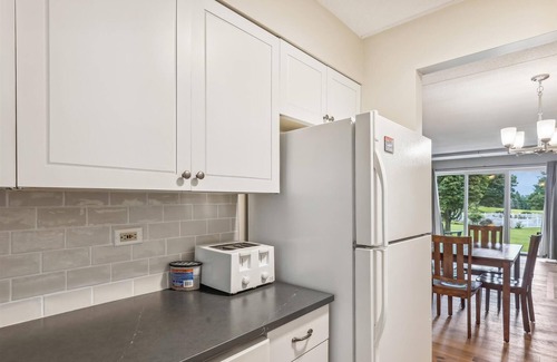 Stowe Area Condo | Lodge Condo 26: slopeside 2 br, fireplace, free ski shuttle, summer pool!