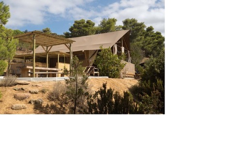 Coti-Chiavari Cottage | Lodge tent with outbuildings - direct sea access - in unspoilt countryside