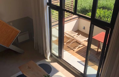 Porto-Vecchio Apartment | Loft with terrace overlooking Porto-Vecchio salt marshes