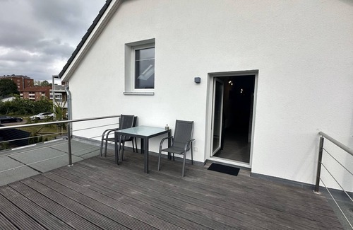 St Lorenz Apartment | Loft9 - Designer apartment with terrace & 3 bedrooms in Lübeck incl. parking space
