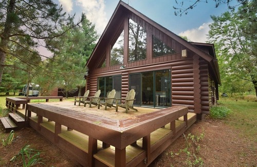 Webb Lake House | Log Cabin on Spring Fed Lake Little Bear