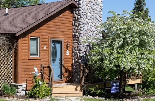 Indian River Cabin | Log Cabin on the Canal of the Indian River between Burt Lake and Mullet Lake!
