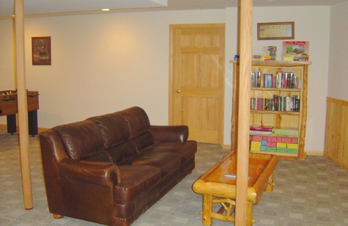Land O Lakes Ski Chalet | Log chalet executive lodge - wrap around deck lakeside & gazebo on 26 acres